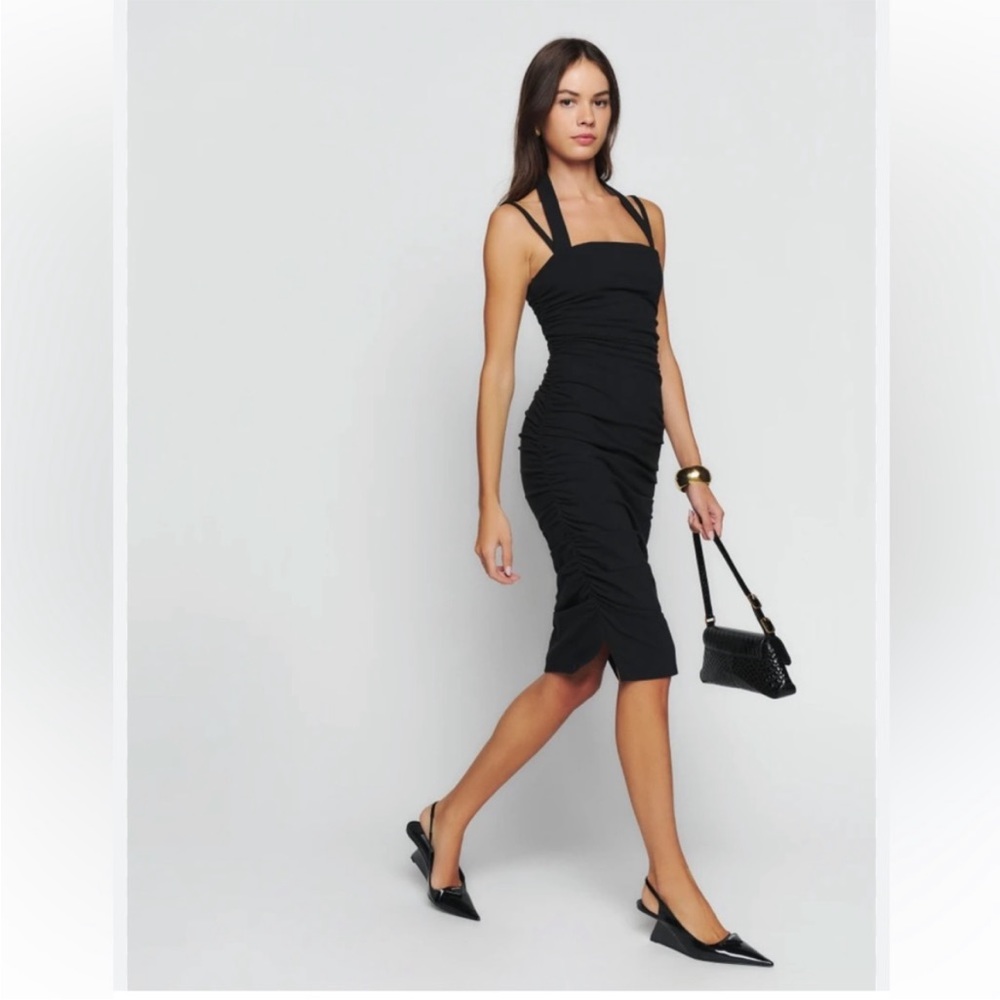 REFORMATION Hobin Knit Midi Dress